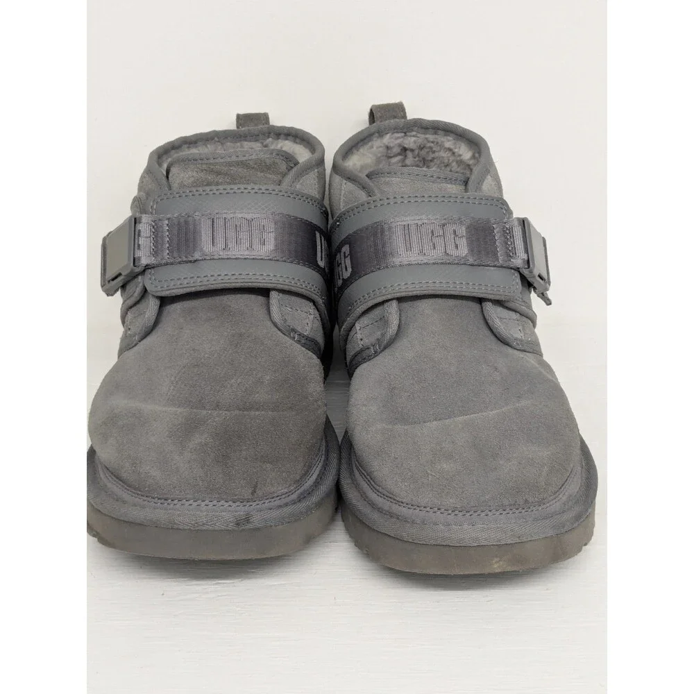 UGG Neumel Snapback Men’s Boots Metal Grey Suede Size 12 Winter Shoes